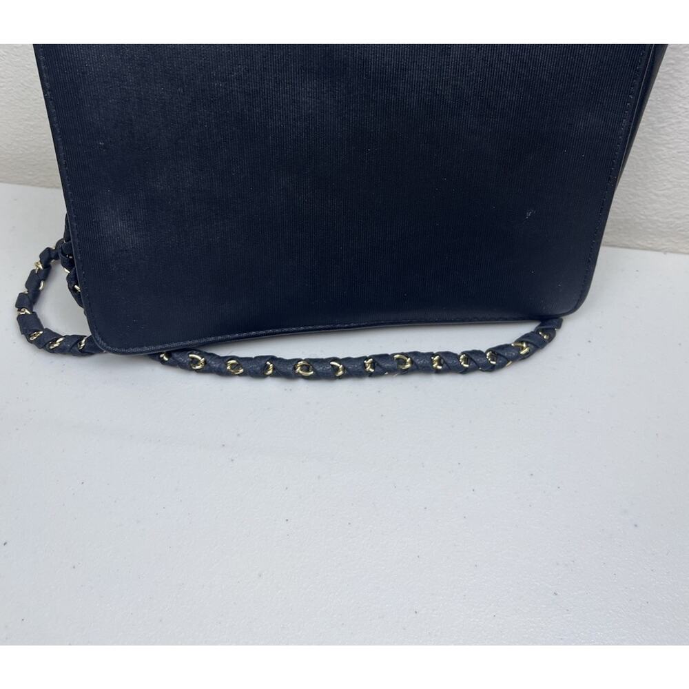 Y2K Vintage Black Crossbody Purse Gold Leopard Accent | Elegant Shoulder bag - Picture 3 of 4
